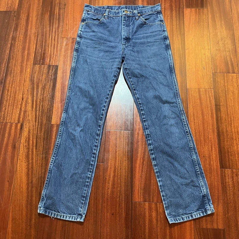 Wrangler Jeans Mens 31x32 Blue Medium Wash 936PWD Workwear Ranch Slim Cowboy Cut